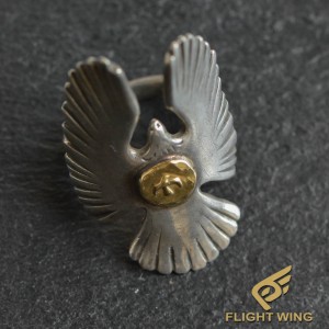【Special Order】Eagle Ring with K18 Gold Metal (#19) / Goro's 高橋吾郎