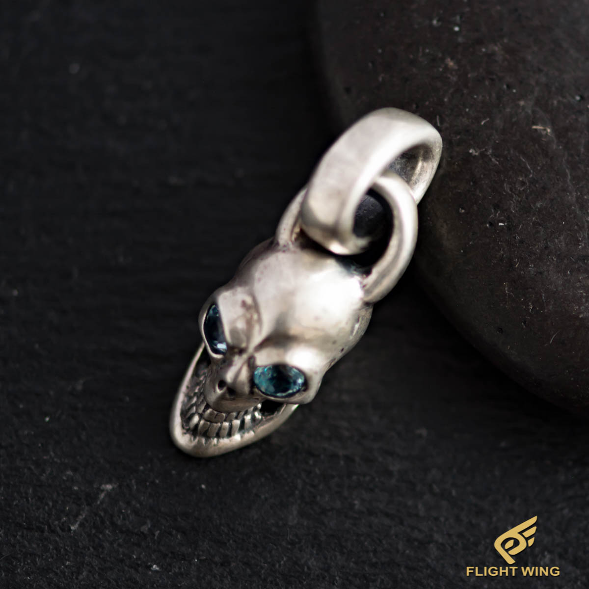 新品】Vintage Skull Top and Blue Topaz / BWL Bill Wall Leather 