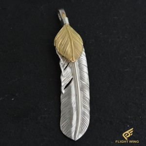 【OLD】Extra Large Feather with a K18 Heart Right  / Goro's 高橋吾郎