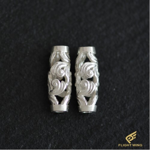 【新品】SV Arabesque Pipe Beads Small Size / La Key ラキー SV唐草パイプビーズ (S) ※1個の価格です。