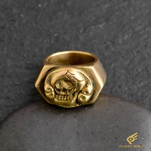 【NEW】K18 Skull Ring (#11) / Stop Light