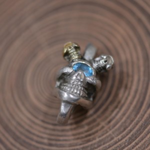 【新品】Single Skull Top and blue Eye / Stop Light ストップライト シングルスカルトップ
