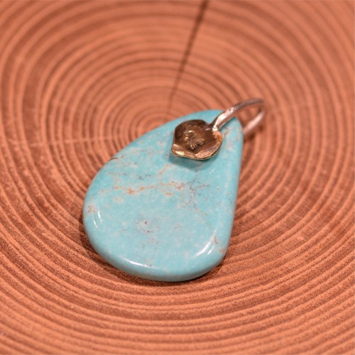 【新品】Turquoise and  K18 Metal / Stop Light ストップライト ターコイズトップ